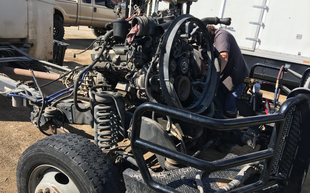 Removing broken exhaust manifold bolts from 6.4 head